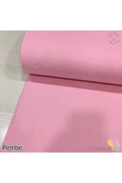 Renk Tekstil Απλό ροζ ύφασμα ποπλίνα