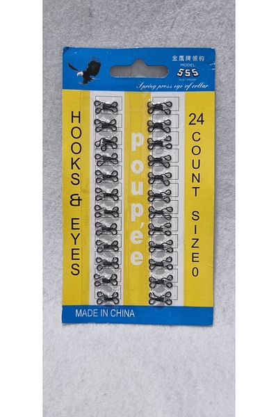 erdoğan hobi Agraf Button Clasp Button 24pcs 1.2cm Black No:0 Bra Clasp Skirt Clasp Vest Clasp Athlete Clasp