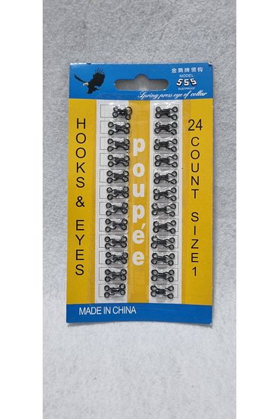 erdoğan hobi Agraf Button Clasp Button 24pcs 1.3cm Black No:1 Bra Clasp Skirt Clasp Vest Clasp Athlete Clasp