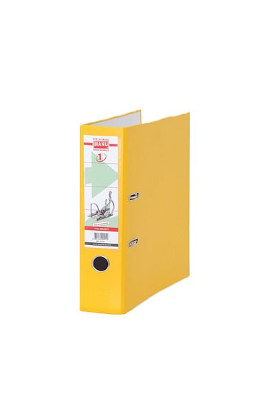 MANU Office Folder Large Plastic Yellow 2030