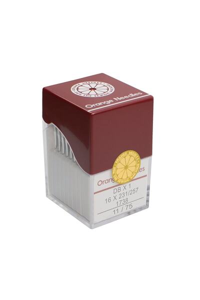 Bayar Kumaş Sanayi Düz Makine Iğnesi Orange Dbx1 Düz Makine Iğnesi 11 Numara