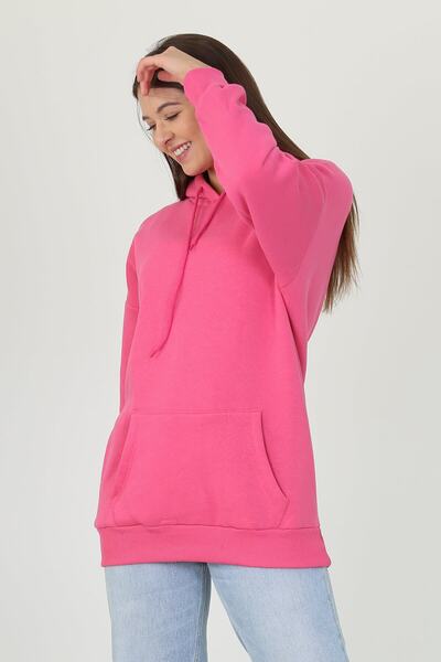 Neşeli Butik Жіночий капюшонний кенгуру з кишенями, три нитки, світшот Fvr002