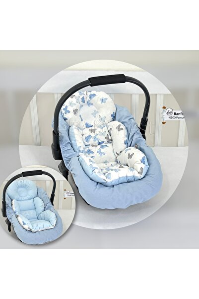ebabynest Kelebek Serisi Gri Mavi Puset Alt Minder