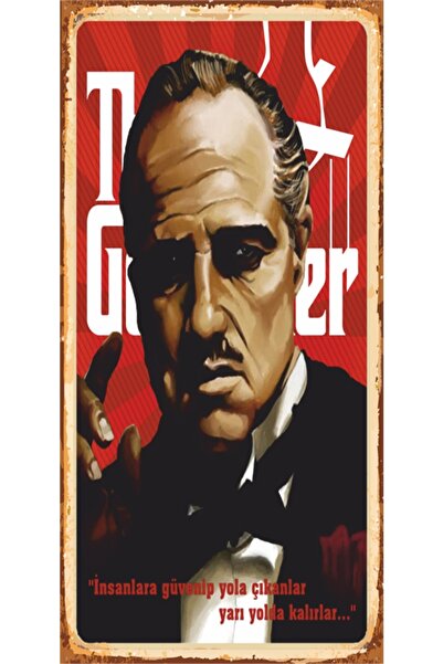 Hayat Poster Μίνι ρετρό ξύλινη αφίσα - Αφίσα ταινίας του Μπαμπά Αλπατσίνο