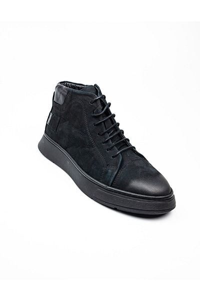 JAMES FRANCO 6771 Black Nubuck Leather Men's Boots
