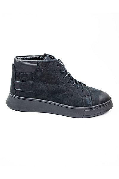JAMES FRANCO 6771 Black Nubuck Leather Men's Boots