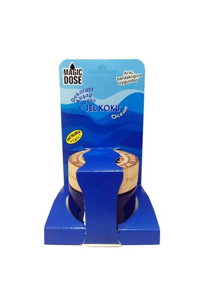 Autokit Magic Dose Dekoratif Ahşap Kapaklı Jel Koku Ocean 50 Ml