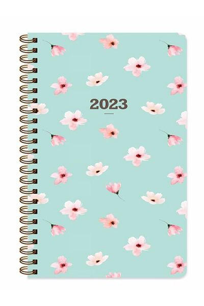 KESKİN COLOR 2023 8x16 Weekly Pocket Agenda Weekly Spiral Water Green