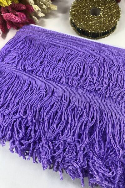 Bontex Accesoriu Panglică Decorativă Liliac cu Franjuri și Ciucuri Lățime 10 ...