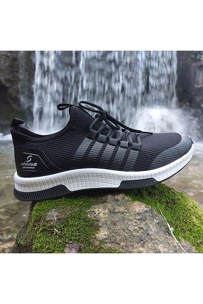 İNFİNİTE Μαύρα - Unisex Sneakers με κορδόνια