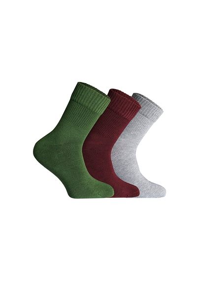 Nova Socks Ανδρικές κάλτσες καρπού για διαβήτη - Σετ 3 τεμαχίων μπαμπού χωρίς ελαστικό που δεν πιέζει