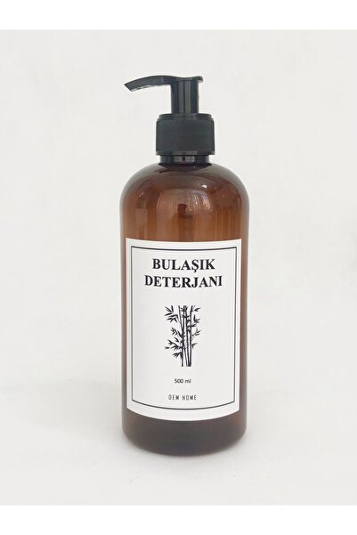 Dem Home Amber Cam Görünümlü Plastik Sabunluk Mutfak Bulaşık Deterjan Şişesi ...