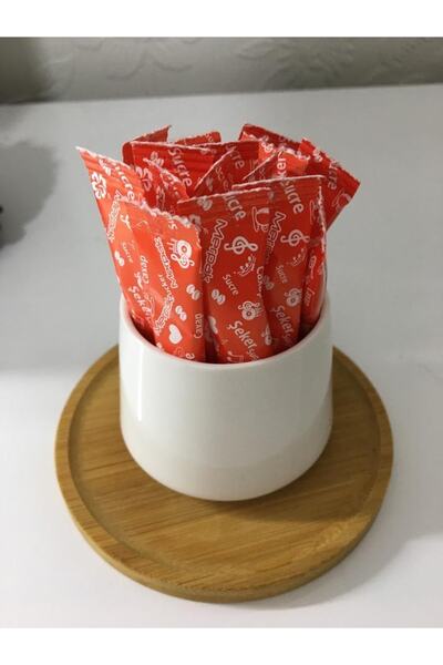 Merpak Stick Şeker (3 KG) Kırmızı Baskılı Stick Şeker 3 gr X 1000'li