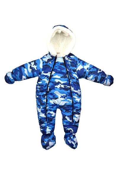 Pukka Lamb Fabric Welsoft Blue Camouflage Cosmonaut