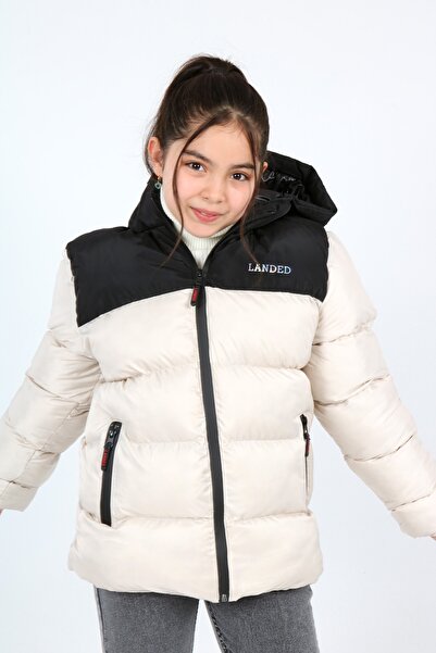 Landed Robalı Kız Çocuk Şişme Montu