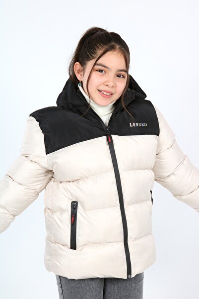 Landed Robalı Kız Çocuk Şişme Montu