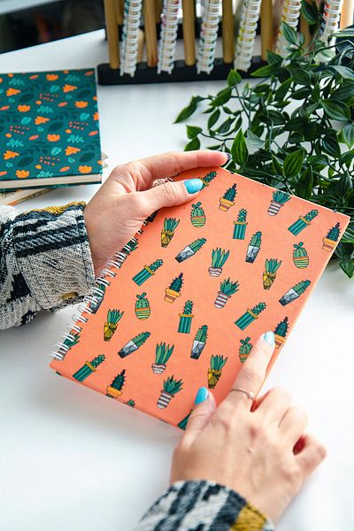 CoNotes Hard Cover Spiral Dotted Notebook - Bullet Journal