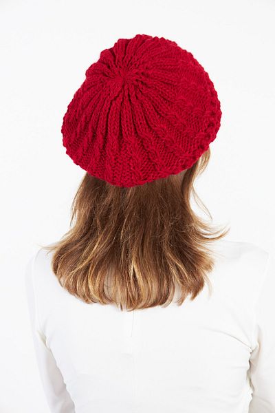 comstar Red Women's Knitwear Single Layer Painter Beret