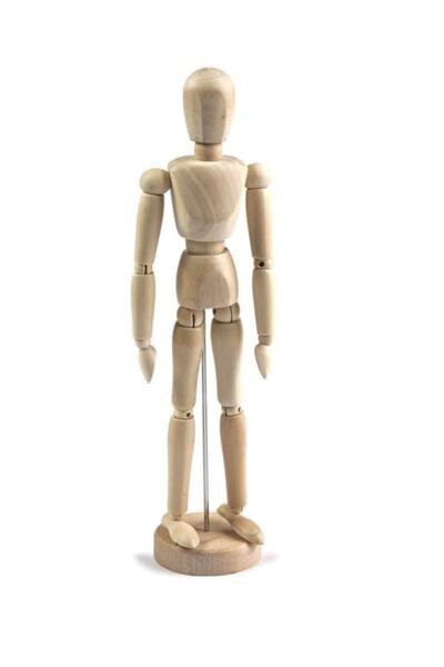 hobi market art Ahşap Model Mankeni Insan Figürü 20 Cm.