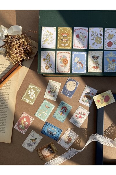 Hume Craft Çalıkuşu Vintage Sticker Seti Ajanda Planlayıcı Bullet Journal Içi...