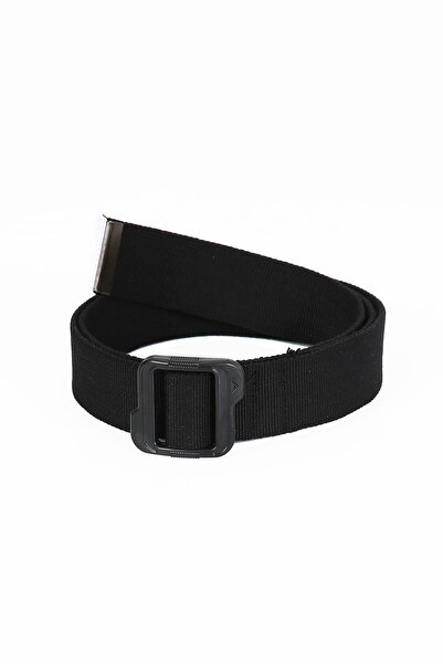 ModaCanel حزام أسود محبوك بإبزيم بلاستيكي أسود للأماكن الخارجية من Monel