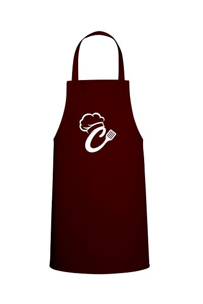 Tasarım Trend Winged and Star Chef Design Custom Printed Chef Kitchen Apron Claret Red