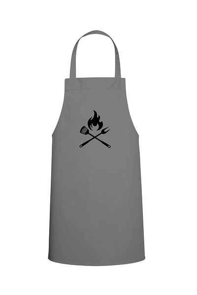 Tasarım Trend Chef Special Printed Chef Kitchen Apron Gray