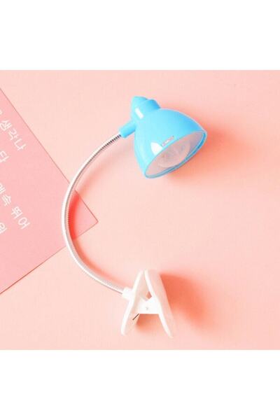 qussine Kitap Okuma Lambası Akrobat Mandallı Pilli Led Lamba