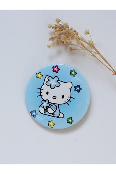 Teal Collection Hellokitty Arkası Iğneli Rozet