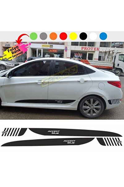 Carmind Hyunda Accent Blue Yan Şerit Sticker