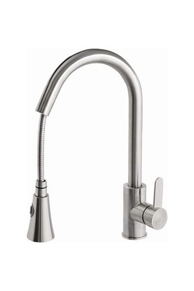 GÜVEN Inox Spiral Kitchen Sink Faucet