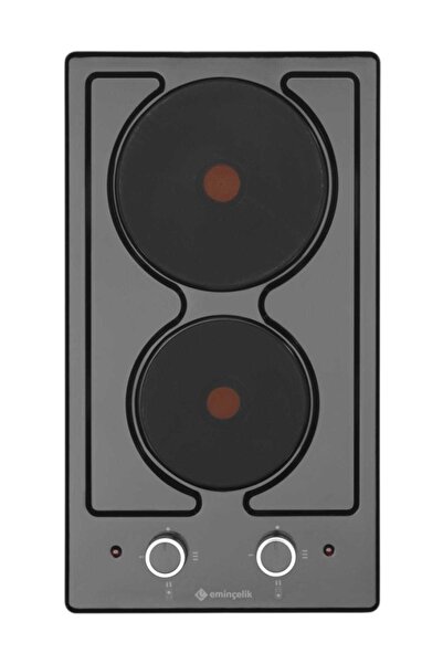 Eminçelik EMİNÇELİK EC-AH 4102 BE30 SİYAH EMAYE ANKASTRE DOMİNO OCAK
