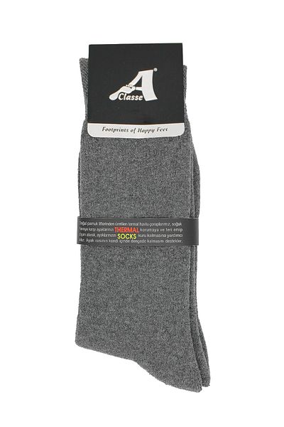 A CLASSE Thermal Towel Smoked Thick Winter Men's Socks