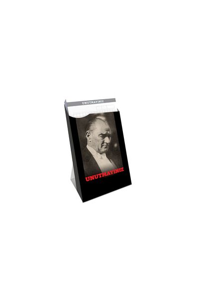 Gıpta Ataturk Do Not Forget Card Boxed 8,5x14cm 60 Sheets Striped + Checkered (Pack of 6) 3426