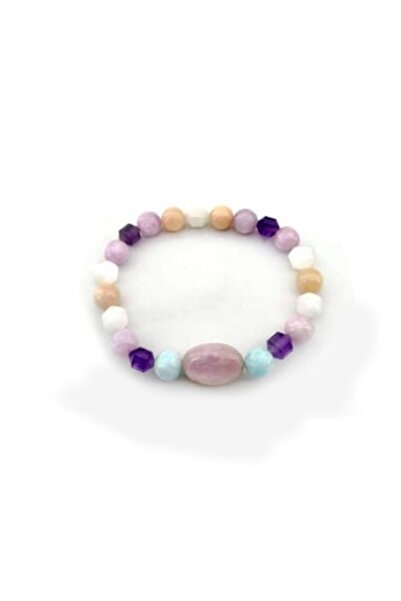 OSMANLI DOĞAL TAŞ سوار من حجر الجمشت الطبيعي المعتمد - أوبال وردي - لاريمار -...