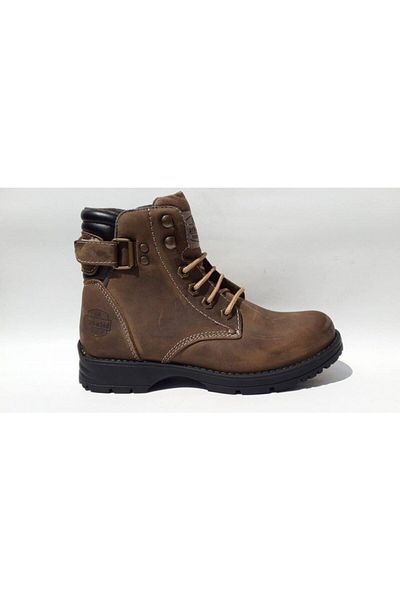 Darkwood Unisex Μπεζ Nubuck Γνήσιες Δερμάτινες Μπότες
