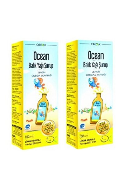 Ocean Ocean Balık Yağı Şurup 150 ml Limon Aromalı 2 Kutu