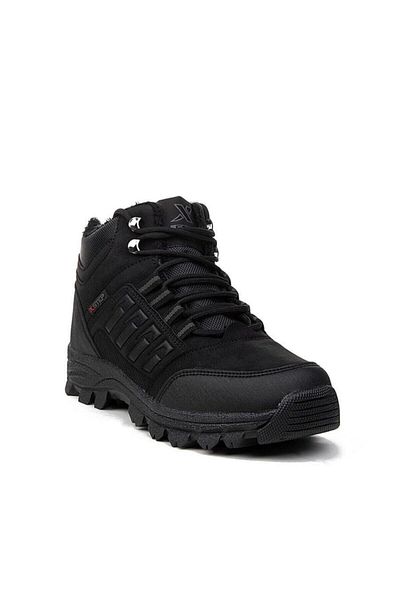 XStep Ανδρικές χειμερινές μπότες X-step X-6 Μαύρη αντιολισθητική σόλα Ζεστή εσωτερική επένδυση X Step