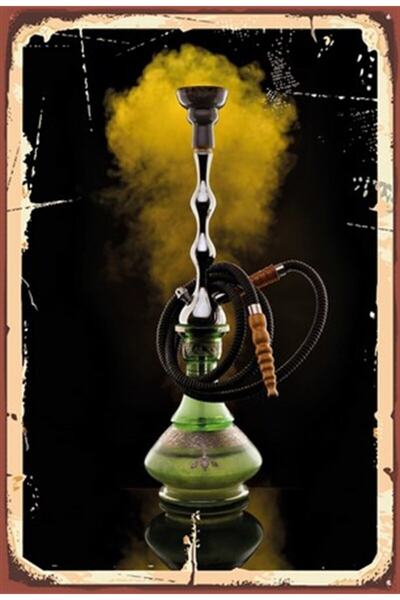 Hayal Poster Nargile Ahşap Retro Poster