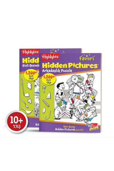 Highlights Yayınları Mutluminik Favori Hidden Pictures 2'li Set 8+