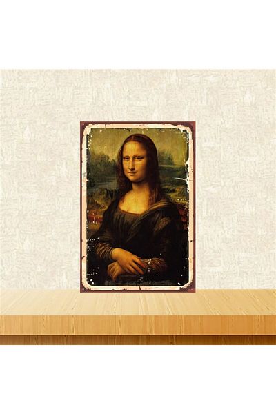 TAKIFİX Ретро дървена маса Mona Lisa Designed 20-30 см Tkfx4633
