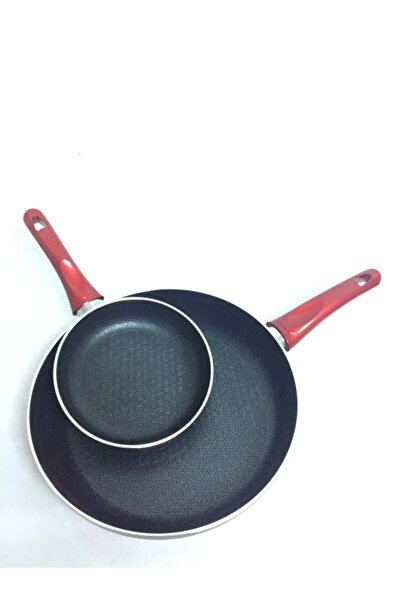 EVİNDA Modern Ve Şık Tasarımlar 2'li Yanmaz Yapışmaz Teflon Tava Set 18-30cm