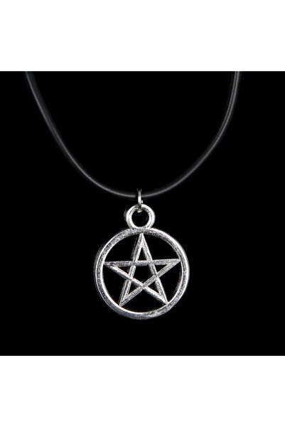 Market66 Pentagram Yıldızı Kadın Erkek Davut Yıldız Supernatural Metal Kolye ...