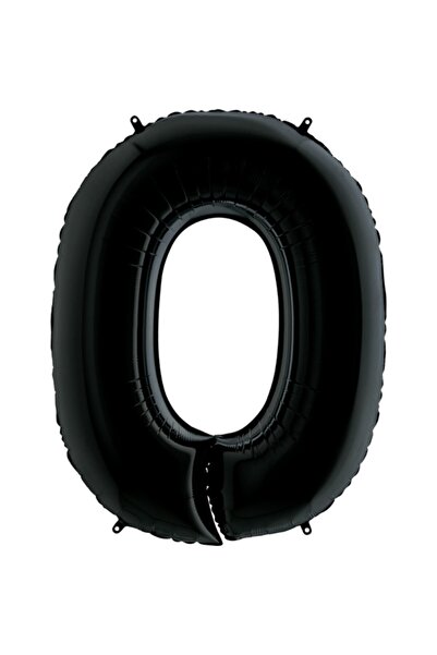 Happyland 0 سنة بالون رقم بالون أسود اللون 40 بوصة احباط بالون 100 سم