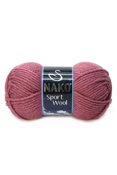 NAKO ( 5 Pieces ) Sport Wool 327 Dried Rose Hand Knitted Threads Vest Cardigan Thread Scarf Sweater Thread