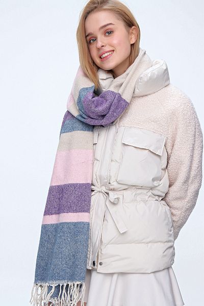 Trend Alaçatı Stili Schultertuch - Mehrfarbig - Casual