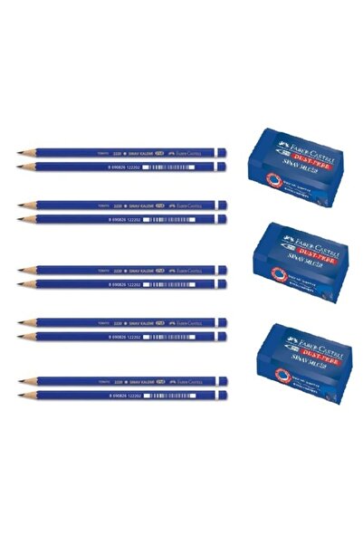 Faber Castell ( 10 Adet Kurşun Kalem 3 Adet Silgi )