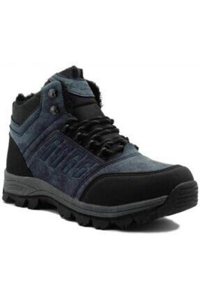 XStep Men's Navy Blue Zippered Boots