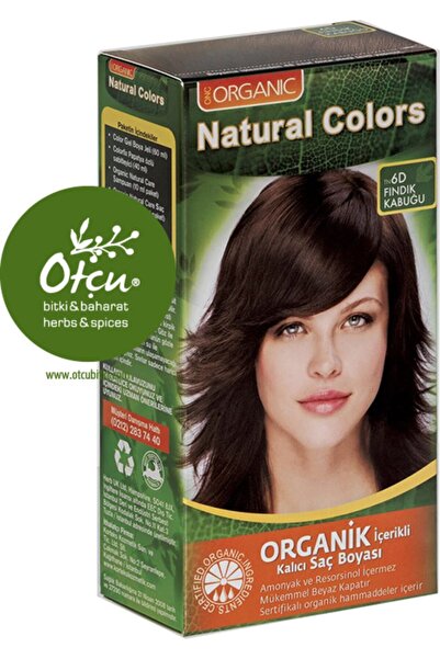 Natural Colors 6d Fındık Kabuğu Organik Saç Boyası