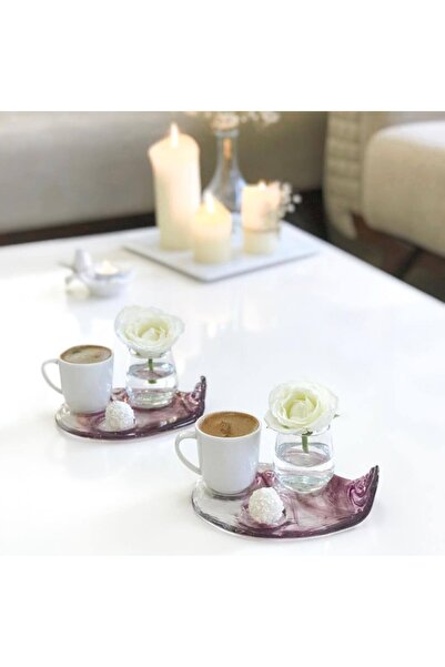 Tavcam Coffee Presentation Plate - Purple